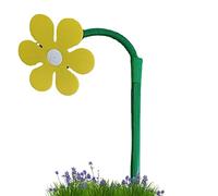 Crazy Daisy Arroseur de Fleurs pour Surface de Jardin Mignon, Facile à Installer, arroseur Fleurs dansantes avec raccord Tuyau d'eau pour arrosage Cour, Jaune