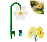 Crazy Daisy Sprinkler, 360 Rotatable Sun Flower Sprinklers, Lawn Watering Sprinklers Sprayer,Irrigation Tool for Yard Watering Adults Pets Playing (White)