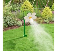 Crazy Daisy Sprinkler, 360° Rotating Dancing Flower Water Sprinkler, Decorative Daisy Lawn Sprinklers, Fun Irrigation Tool Suitable for Yard, Lawn Garden Watering (White)