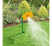 Crazy Daisy Sprinkler, 360° Rotating Dancing Flower Water Sprinkler, Decorative Daisy Lawn Sprinklers, Fun Irrigation Tool Suitable for Yard, Lawn Garden Watering (Yellow)