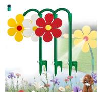 Crazy Daisy Sprinkler, 360° Rotating Dancing Flower Water Sprinkler for Fun, Fun Irrigation Tool, Garden Lawn Coverage Kid Pet Play Plastic Base Yard Spray (3 Pcs Mix)
