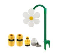 Crazy Daisy Sprinkler - 360° Rotating Dancing Flower Water Sprinkler, Irrigation Tool for Lawn & Garden (White)