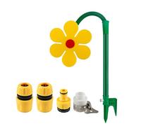 Crazy Daisy Sprinkler - 360° Rotating Dancing Flower Water Sprinkler, Irrigation Tool for Lawn & Garden (Yellow)