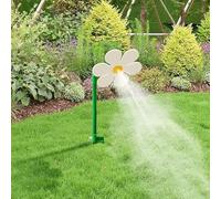 Crazy Daisy Sprinkler, Crazy Funny Sun Flower Dancing Daisy Lawn Sprinkler for Yard Watering Dogs Kids Playing Red Yellow Garden Sprinklers,Garden Irrigation Tool (White)