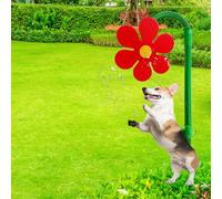 Crazy Daisy Sprinkler, Crazy Funny Sun Flower Dancing Daisy Lawn Sprinkler, Fun Irrigation Tool for Yard Watering Dogs Kids Playing(Red)
