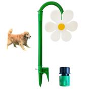 Crazy Daisy Sprinkler, Dancing Daisy Garden Water Sprayer Rotator, 360° Rotating Flower Water Spray, for Yard Watering (White)