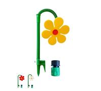 Crazy Daisy Sprinkler,Rotating Dancing Flower Water Sprinkler: Fun Irrigation Tool for Yard Watering Kids & Pets Playing, Durable Plastic Base with Vibrant Design (Yellow)