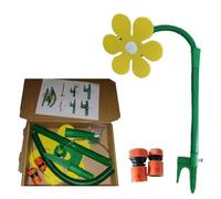 Crazy Dancing - Arroseur de jardin en plastique rotatif à 360 °, large couverture, système d'irrigation pour jardin, cour, terrasse, jeux d'eau pour enfants (jaune)
