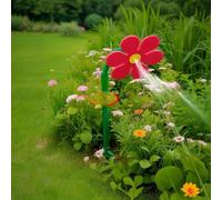 Crazy Dancing Arroseur de marguerite avec piquet - Arroseur rotatif à 360 ° pour pelouse et jardin, pulvérisateur d'eau amusant pour les enfants, arroseur de fleurs en plastique durable pour arroser