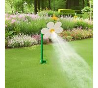 Crazy Dancing Arroseur de marguerite avec piquet - Arroseur rotatif à 360 ° pour pelouse et jardin, pulvérisateur d'eau amusant pour les enfants, arroseur de fleurs en plastique durable pour arroser