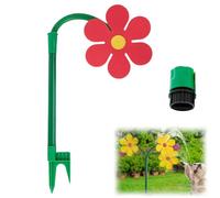 Crazy Dancing Flower Water Sprinkler, 360° Rotating Flower Spray, Dancing Moving Daisy Water Sprinkler Sprayer for Garden Lawn, Garden Irrigation Tool (1Pc Red)