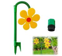 Crazy Dancing Flower Water Sprinkler, 360° Rotating Flower Spray, Dancing Moving Daisy Water Sprinkler Sprayer for Garden Lawn, Garden Irrigation Tool (1Pc Yellow)