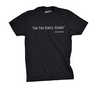 Crazy Dog Tshirts - Mens Use The Force Harry Funny Retro Movie Tees Hilarious Vintage T Shirt (Black) - S - Homme