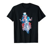Crazy Driving Sam avec Une Moto Cool T-Shirt