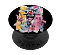Crazy Face Double Peace Graffiti Pop Portrait Art Graphique PopSockets PopGrip Adhésif