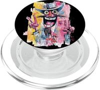 Crazy Face Double Peace Graffiti Pop Portrait Art Graphique PopSockets PopGrip pour MagSafe