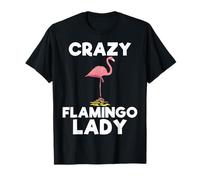 Crazy Flamingo Lady Funny Pink Flamingo Party Été Femmes T-Shirt