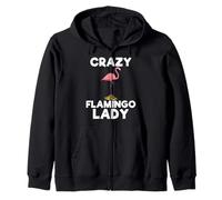 Crazy Flamingo Lady Funny Pink Flamingo Party Summer pour femmes Sweat à Capuche