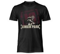 Crazy For Rock Linkin Park - T-shirt officiel vintage Meteora, unisexe, en coton, coupe régulière pour adulte et enfant, Noir , XL