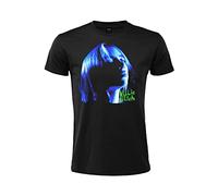 Crazy For Rock T-shirt Billie Eilish officiel avec imprimé bleu vert manches courtes 100 % coton noir unisexe tailles adulte garçon