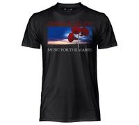 CRAZY FOR ROCK T-shirt homme Depeche Mode en coton, T-shirt noir doux et respirant, T-shirt musical pour homme avec impression originale et résistante, unisexe adulte enfant, Noir , L