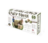 Crazy Forts - Couleur camouflage - Kit de construction pour enfants de 6 ans et plus - Jouets STEM créatifs d'intérieur - Kit durable et portable - 69 pièces