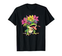Crazy Frog Lunettes de Soleil Motif Fleurs T-Shirt