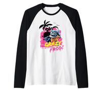 Crazy Frog Retro années 80 Coucher de Soleil Plage Manche Raglan