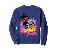 Crazy Frog Retro années 80 Coucher de Soleil Plage Sweatshirt