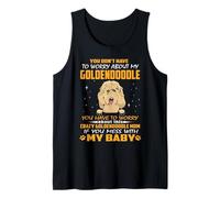 Crazy Goldendoodle Mom Funny Dog Mom Puppy Lover Débardeur