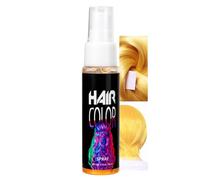 Crazy Hair Color Spray de coloration temporaire pour cheveux Doré Coloration pour cheveux lavable Crazy Hair Color Spray Instant Hair Coloration rapide pour carnaval, Halloween, cosplay fête