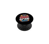 Crazy Hip Hop Queen Music Lover Retro Beats PopSockets PopGrip Adhésif