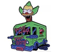 Crazy Killer Evil Good Switch Clown Guess Who Fat Boy Twisted Truck Van Guns Treehouse Horror Animated Cartoon Comédie TV Show Animation Funny Humour Blague Pin Badge en émail 3,2 cm, 1.25 Inches,
