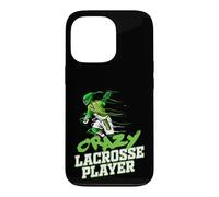 Crazy Lacrosse Joueur Lacrosse Coque pour iPhone 13 Pro