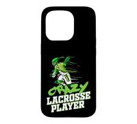 Crazy Lacrosse Joueur Lacrosse Coque pour iPhone 15 Pro