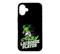 Crazy Lacrosse Joueur Lacrosse Coque pour iPhone 16 Plus