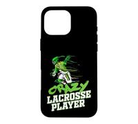 Crazy Lacrosse Joueur Lacrosse Coque pour iPhone 16 Pro Max