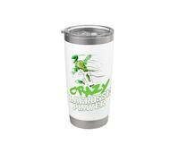 Crazy Lacrosse Joueur Lacrosse Gobelet isotherme en acier inoxydable double paroi