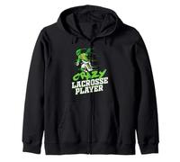 Crazy Lacrosse Joueur Lacrosse Sweat à Capuche