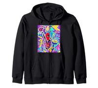 Crazy Larry Cyclops Rose Surréaliste Art Fantastique Sweat à Capuche