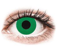CRAZY LENS - Emerald Green - journalières correctrices (2 lentilles) Puissance: +4.50, BC: 8.60, Diamètre: 14.20 +4.50