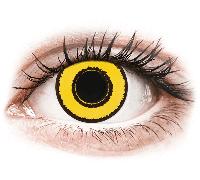 CRAZY LENS - Yellow Twilight - journalières correctrices (2 lentilles) Puissance: +4.00, BC: 8.60, Diamètre: 14.20 +4.00