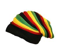 CRAZY LIZARD® Bonnet rasta en tricot pour dreadlock Bob Marley avec couleurs rasta Plusieurs modèles par, RASTA-HAT-8, L