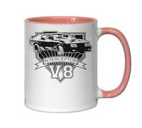 Crazy Max Interceptor V8 Car Engine Warrior Road Tasse à thé café en céramique Rose