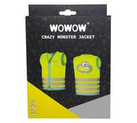 Wowow Crazy Monster Jacket Gilet de sécurité Adulte Unisexe, Jaune, L