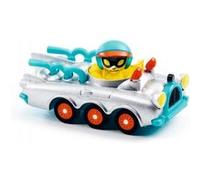 Crazy Motors- voiture - Roller coaster Jaune G