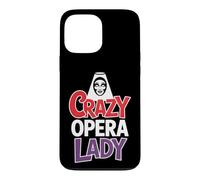 Crazy Opera Lady Amateur de Musique Coque pour iPhone 13 Pro Max