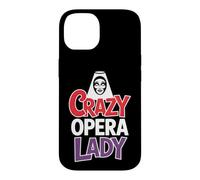 Crazy Opera Lady Amateur de Musique Coque pour iPhone 14