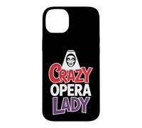 Crazy Opera Lady Amateur de Musique Coque pour iPhone 14 Plus