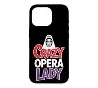 Crazy Opera Lady Amateur de Musique Coque pour iPhone 16 Pro